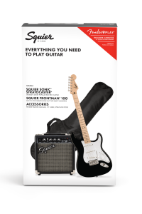 Squier Sonic Stratocaster Pack - Black